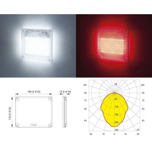 Quick LED Action Touch 10W 12V Ceiling light Natural White/Red IP66 Q27002413