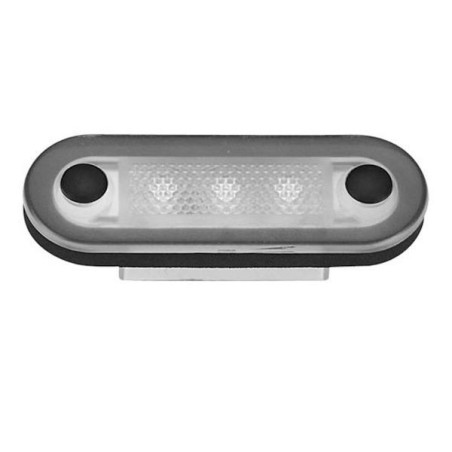 12V 0.4W LED Plastic Oval Indoor Light 3LEDs White TRL4403007