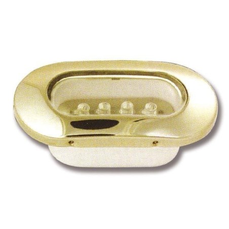 Luce a LED da Interno in Acciaio Inox Lente in Plastica 12V Luce Blu TRL4475027-20%