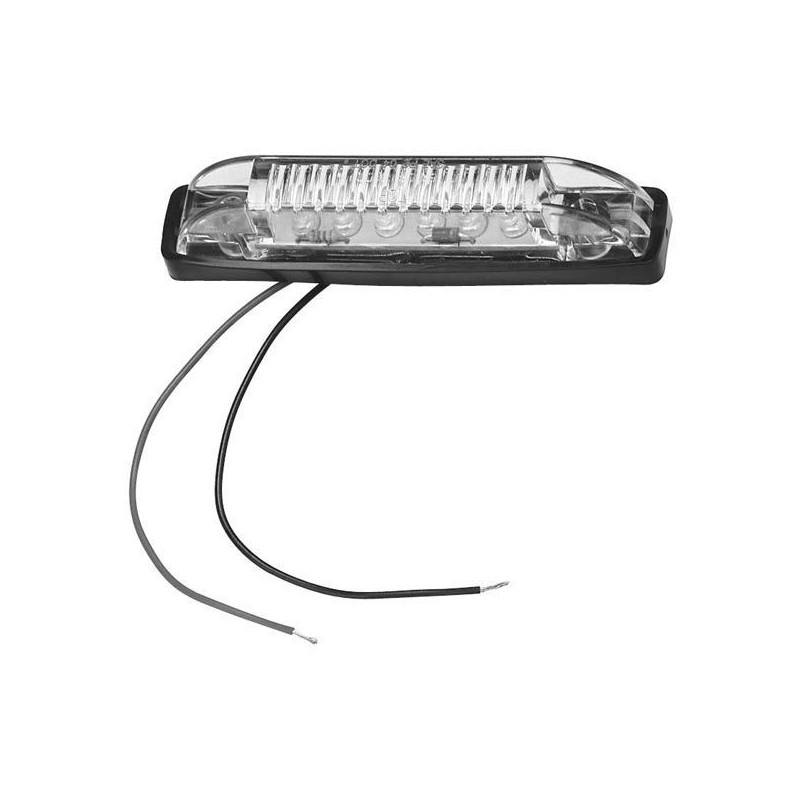 Plastic Indoor Transparent LED light 12V 0.03A 95x14,5mm TRL4491025