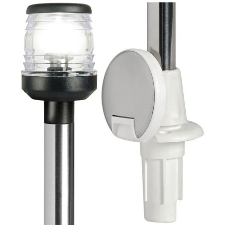 360° Stainless steel removable Pull-out light pole 100cm Black lantern OS1116300