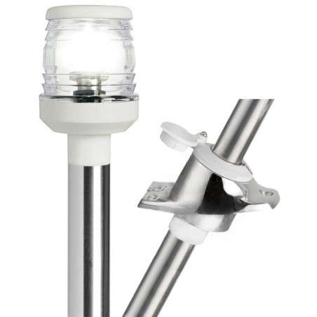 Asta Luminosa Retrattile in acciaio inox con fanalino a 360° 60cm OS25001943-0%