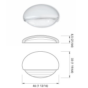 Quick Luci LED di Cortesia EYELID 0.5W 10-30V in Plastica e Bianco 9010 Q25200001BL-25%