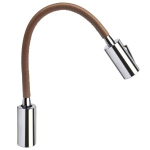 Quick AUDREY WALL USB 1.5W 10-30V Polished Aluminum Reading Light Q25400025BIN