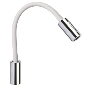Quick Luce AUDREY WALL USB 1.5W Alluminio Cromato con Switch 10-30V B.Caldo Q25400025BIC-25%
