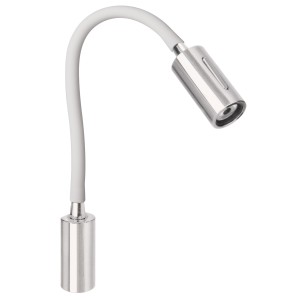 Quick AUDREY WALL USB 1.5W 10-30V Satin Aluminum Reading Light Switch Q25400022BIC