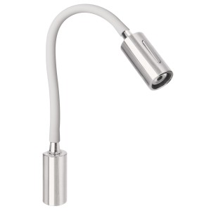 Quick AUDREY WALL 1.5W 10-30V Satin Aluminum Reading Light with Switch Q25400020BIC