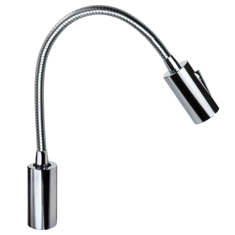 Quick AUDREY WALL 1.5W 10-30V Chrome Aluminum Reading Light with Switch Q25400018BIN