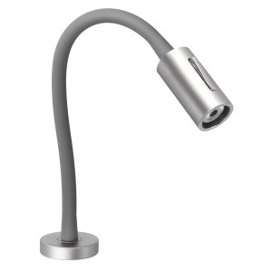 Quick AUDREY 1.5W 10-30V IP40 Satin Aluminum Reading Light with Switch Q25400016BIN