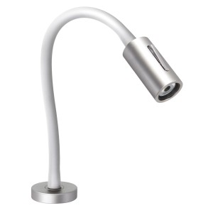 Quick AUDREY 1.5W 10-30V IP40 Satin Aluminum Reading Light with Switch Q25400016BIN