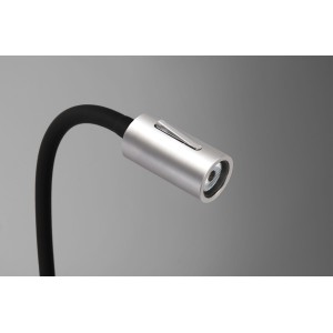 Quick AUDREY 1.5W 10-30V IP40 Satin Aluminum Reading Light with Switch Q25400016BIC