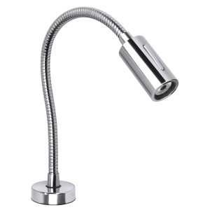 Quick AUDREY 1.5W 10-30V IP40 Chrome Aluminum Reading Light with Switch Q25400014BIN