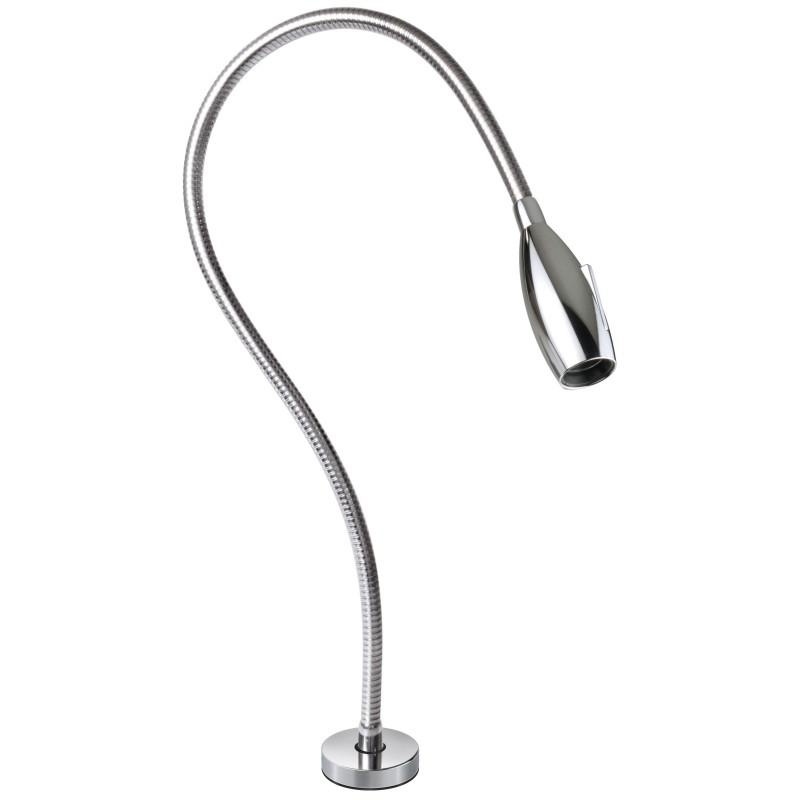 Quick MAYA 60 1.5W 10-30V IP40 Chrome Aluminum Reading Light with Switch Q25400013BIN