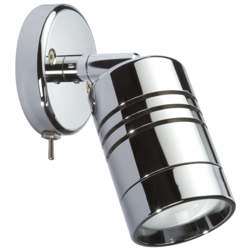 Quick JOYCE 3W 10-30V IP40 Chrome Aluminum Reading Light with Switch Q25400008BIN