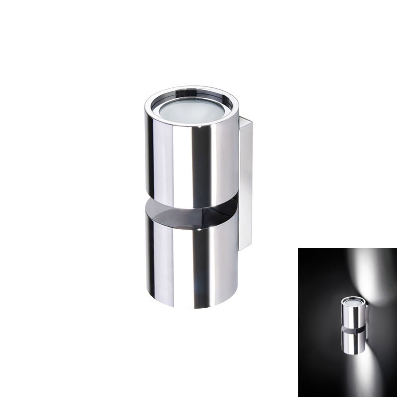 Quick TB TWINS 4+4W IP40 Aluminum Fixed Wall Light with 2 POWER LED Q26002419BIC