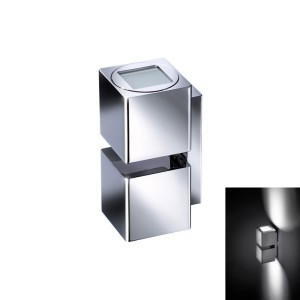 Quick Applique LED Alluminio QB TWINS 6+6W IP40 2 LED Bainco Caldo Q26002414BIC-25%