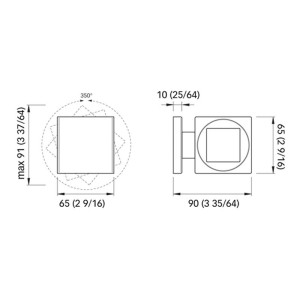 Quick Applique LED Alluminio QB SPIN 4W IP40 1 POWER LED Orientabile B.Naturale Q26002403BIN-25%