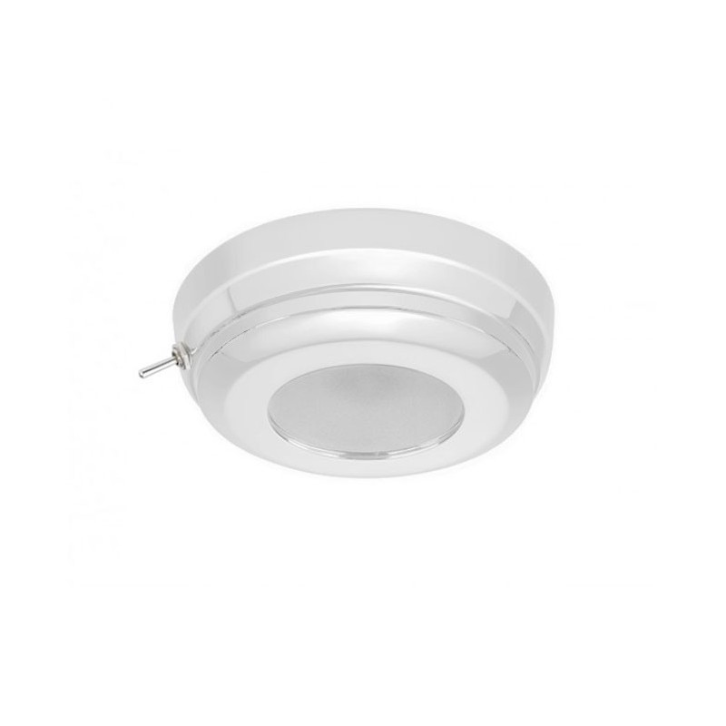 Quick Plafoniera LED MINDY CS 2W 10-30V Inox Bianco 9010 e Interruttore Q27002431RO-25%