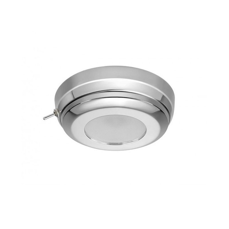 Quick Plafoniera LED MINDY CS 2W 10-30V Inox Lucido con Interruttore Q27002429BIC-25%