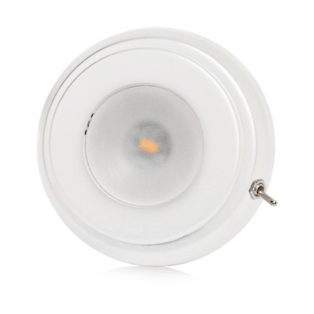 Quick TIM CS 2W 10-30V White 9010 Stainless Steel LED Ceiling Light with Switch Q27002425RO