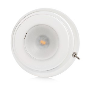 Quick TIM CS 2W 10-30V White 9010 Stainless Steel LED Ceiling Light with Switch Q27002425BL