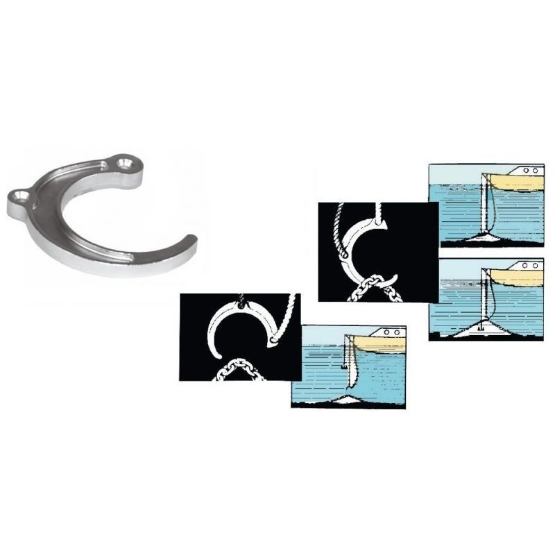 Solid BraStainless Steel Anchor Retriever Hook D.180mm OS0110200