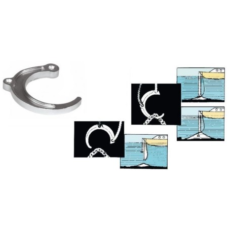 Solid BraStainless Steel Anchor Retriever Hook D.180mm OS0110200
