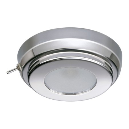 Quick Plafoniera LED TIM CS 2W 10-30V Acciaio Inox Lucido con Interruttore Q27002423BL