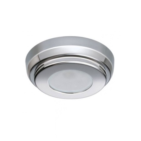 Quick Plafoniera LED TIM C 2W 10-30V Acciaio Inox Lucido IP40 Ø90mm Q27002420BIC