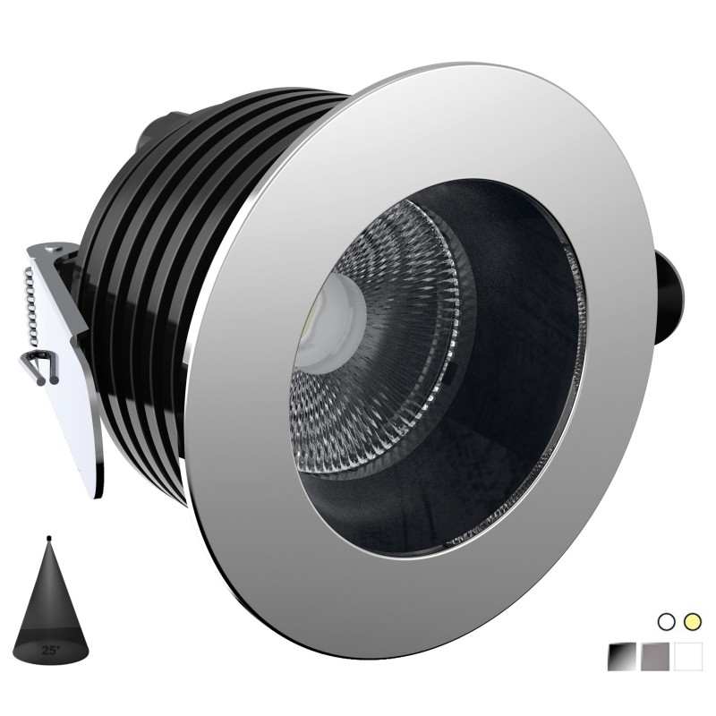 Quick Faretto LED Antiabbagliamento PALLADIO R90 10W 25° 650-700lm IP66 Q25300033BICL