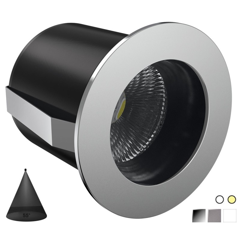 Quick PALLADIO R70 55° 7W 595-640lm IP66 DL70 Anti-glare LED Downlight Q25300032BICB