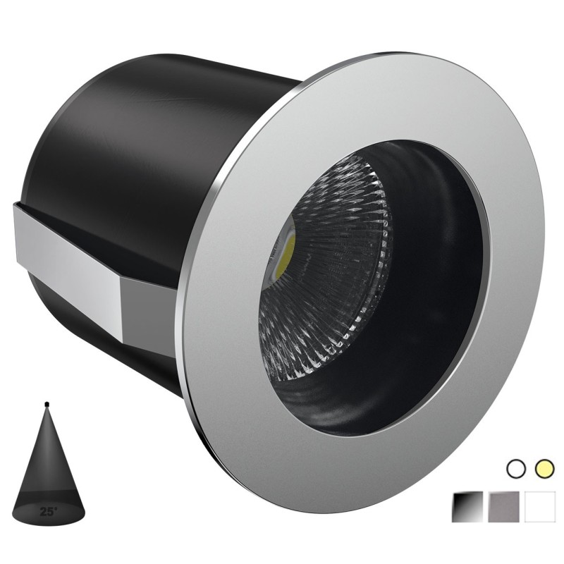 Quick Faretto LED Antiabbagliamento PALLADIO R70 7W 25° 510-550lm IP66 Q25300031BINL