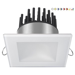 Quick Faretto LED ad Incasso DANAE LP 12W 10-30V IP40 in Vetro 5.5mm Q25300017RGBW-25%