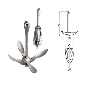 Ancora ad ombrello in acciaio zincato a caldo 2,5 kg N10701710001-10%