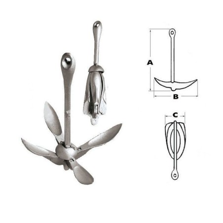 Ancora ad ombrello in acciaio zincato a caldo 2,5 kg N10701710001-10%