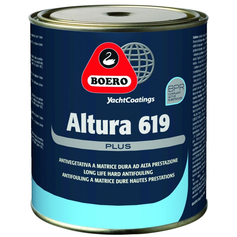 Boero Altura 619 Antivegetativa a Matrice Dura ad Alta Prestazione 2,5Lt 201 Nero 45100027-35%