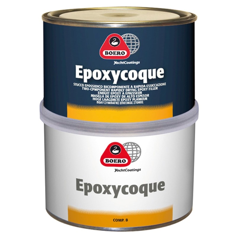 Boero EpoxyCoque Stucco Eposidico Bicomponente a Rapida Essicazione 500ml 001 Avorio Chiaro 45100520-35%