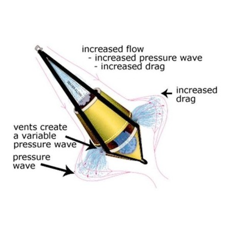 Double-cone high-efficiency Seabrake Drag Anchor for boats up to 105mt GP24I OS3278201