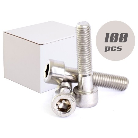 100pcs DIN912 A2 Stainless steel Hexagon socket head cap screws 8x45mm N44591007234