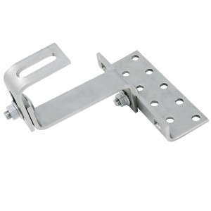 Inox A2 Adjustable Solar hook for roofs 140x56x3mm N52331500080