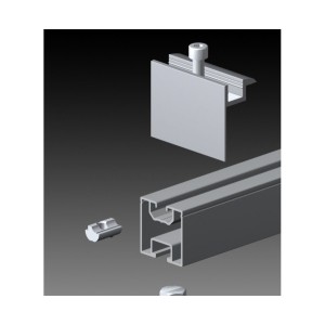 Kit 50pz Megafix Morsetti terminali in Alluminio 35x70mm per fissaggio pannelli N52331500075-0%