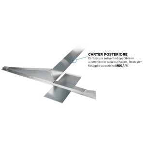 Megafix Carenatura antivento posteriore forata per fissaggio pannelli N52331500061-25%