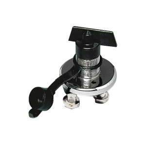 Black polycarbonate Battery Switch 280A Neck Ø34mm Flange Ø66mm OS1438602