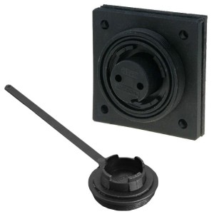 Bulgin Connector with low profile flange socket 2 Pins N50523027360