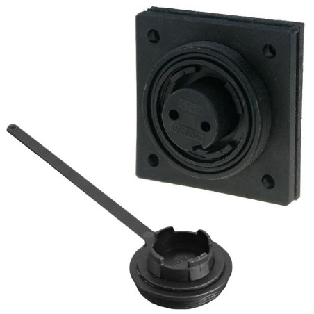 Bulgin Connector with low profile flange socket 2 Pins N50523027360