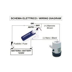 Marco AS3 12-24V Automatic float switch for bilge pump N40338501036