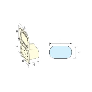 Case with shower head & mixer tap and lid with gasket 145,5xh75mm LZ196409