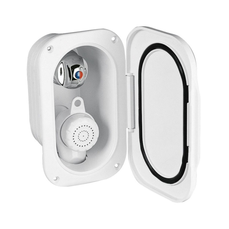 Case with shower head & mixer tap and lid with gasket 145,5xh75mm LZ196409