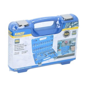 Kinzo 46-piece ratchet bit socket wrench tool set N63044600010
