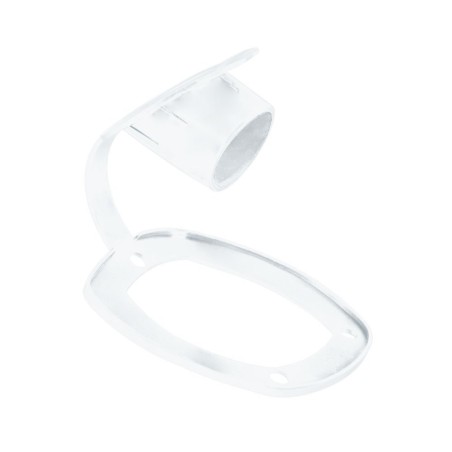 Cap for flush-mount rod holder soft PVC White 110x90mm OS4116803BI